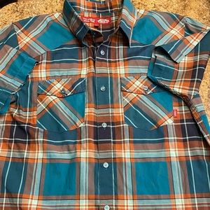 Vans Men’s Button Down Short Sleeve Shirt